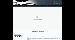 Desktop Screenshot of jenshairstudio.com